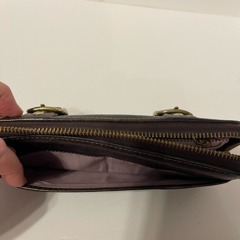 Coach Leather Zip-Around Wallet - Picture 9 of 9